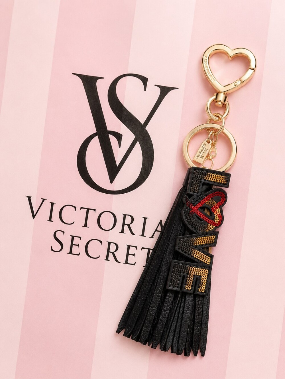 Victoria's Secret Love Keychain Bag Charm